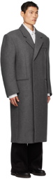 Recto Gray Oversized Coat