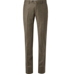 Loro Piana - Grey Slim-Fit Puppytooth Wool and Cashmere-Blend Trousers - Gray