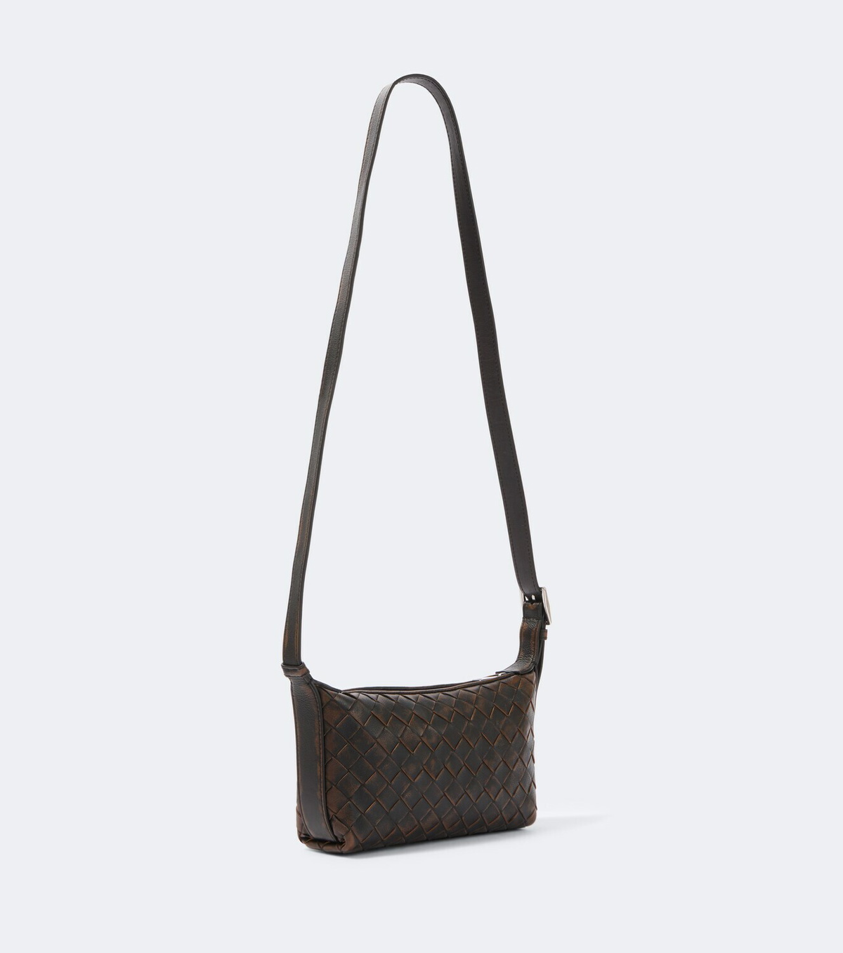 Bottega Veneta Traveler Intrecciato leather phone pouch