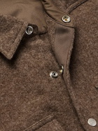 Rick Owens - Lodenette Brushed-Wool Overshirt - Brown