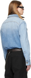 WILLY CHAVARRIA Blue Chente Denim Overshirt