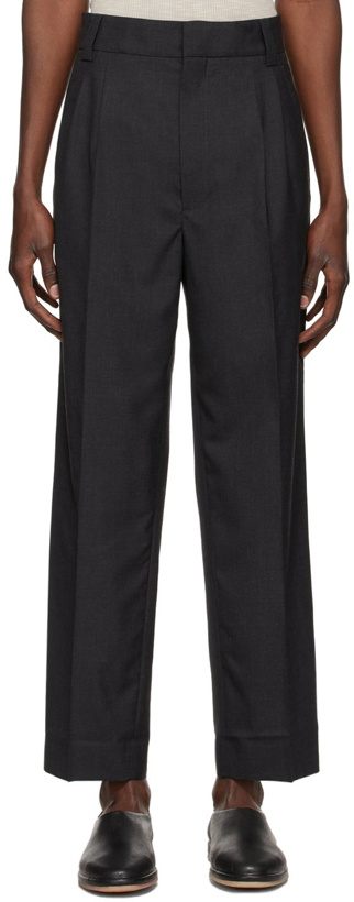 Photo: Fear of God Black Wool Double Pleated Trousers