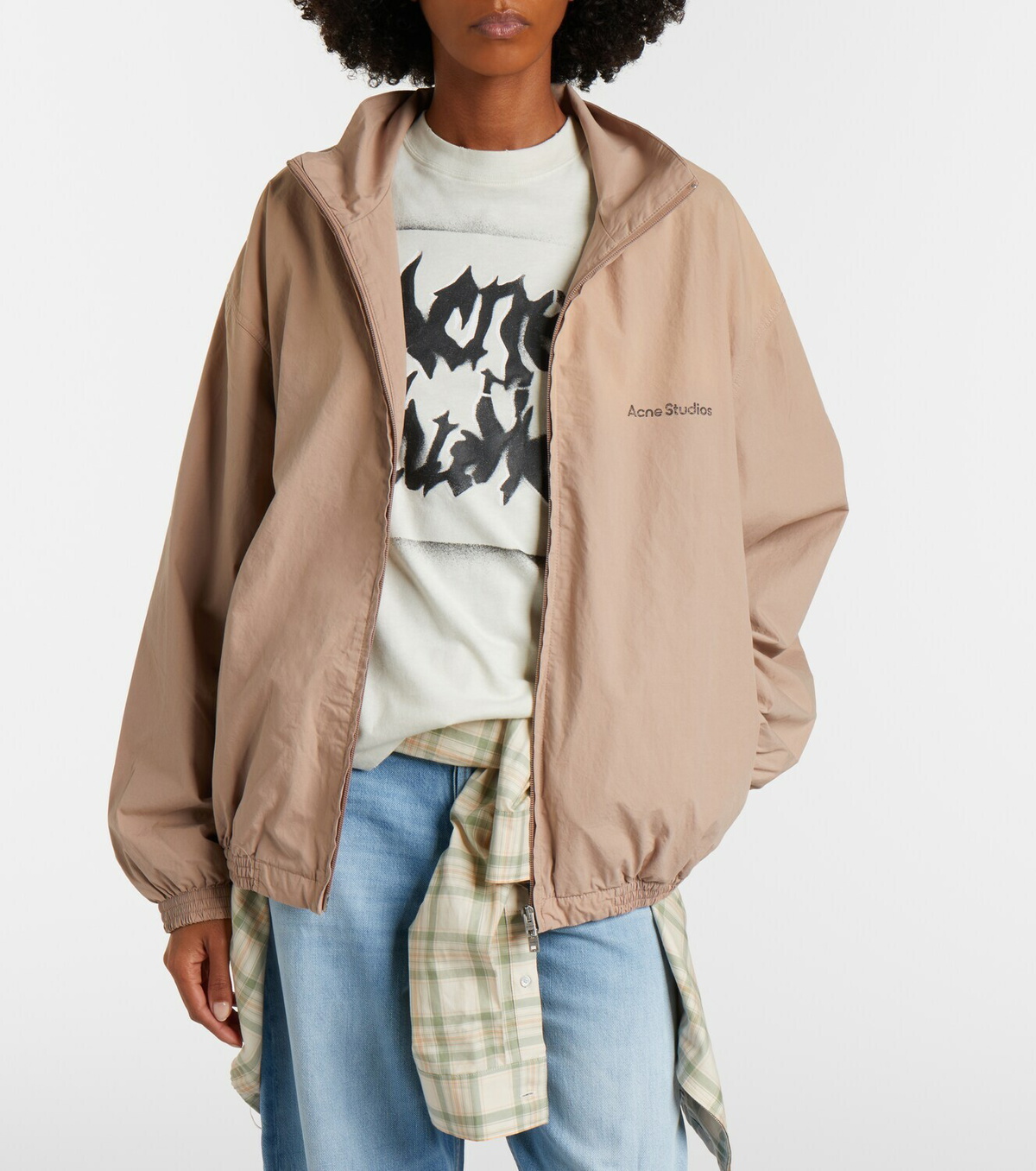 Acne Studios Logo cotton poplin jacket
