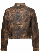 ACNE STUDIOS Oraia Monogram Distressed Denim Jacket