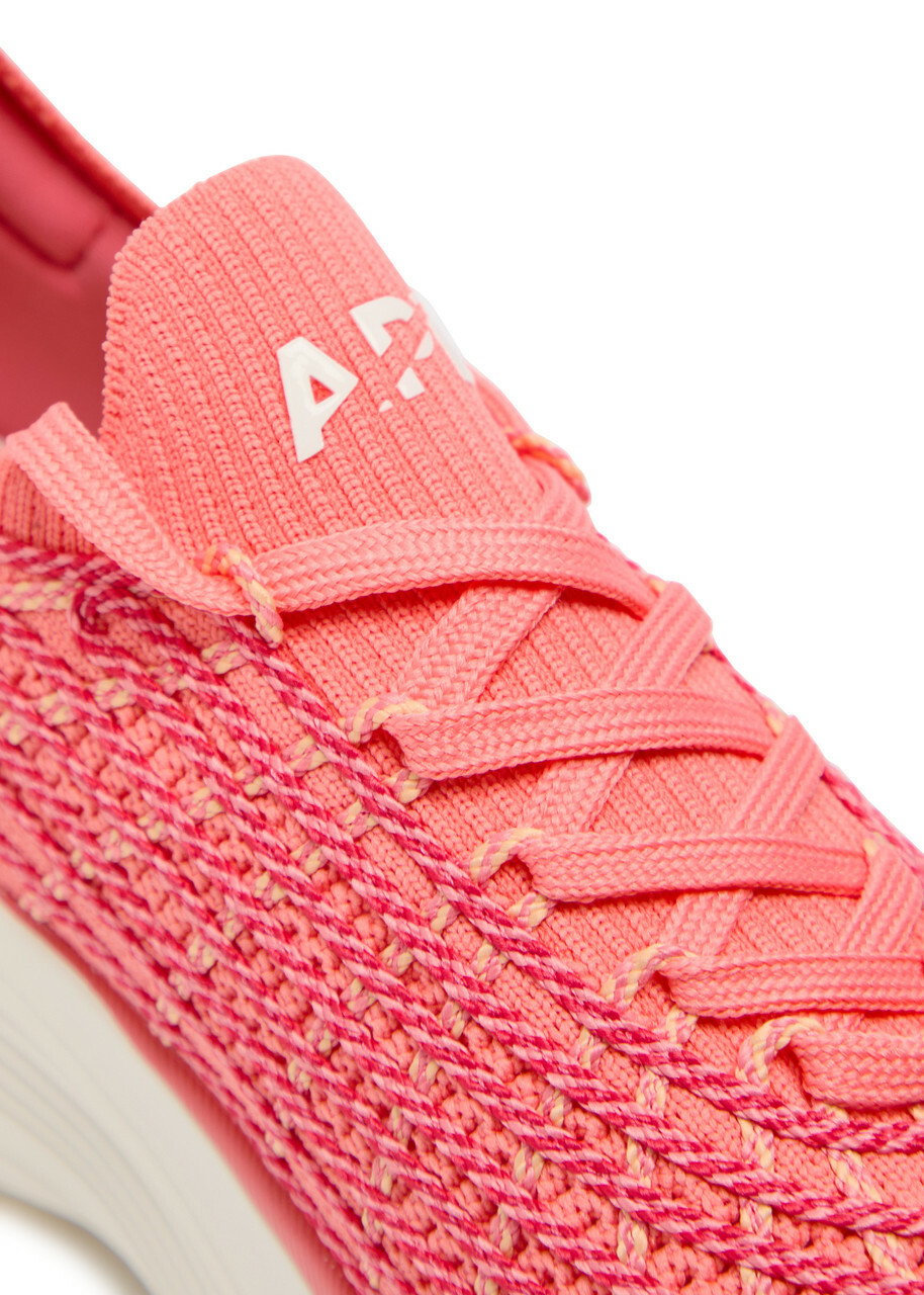 Athletic Propulsion Labs Zipline Embroidered Knitted Sneakers Pink
