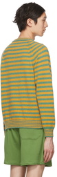 Bode Yellow & Green Stripe Sweater