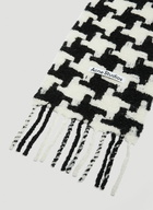 Acne Studios - Houndstooth Knit Scarf in White