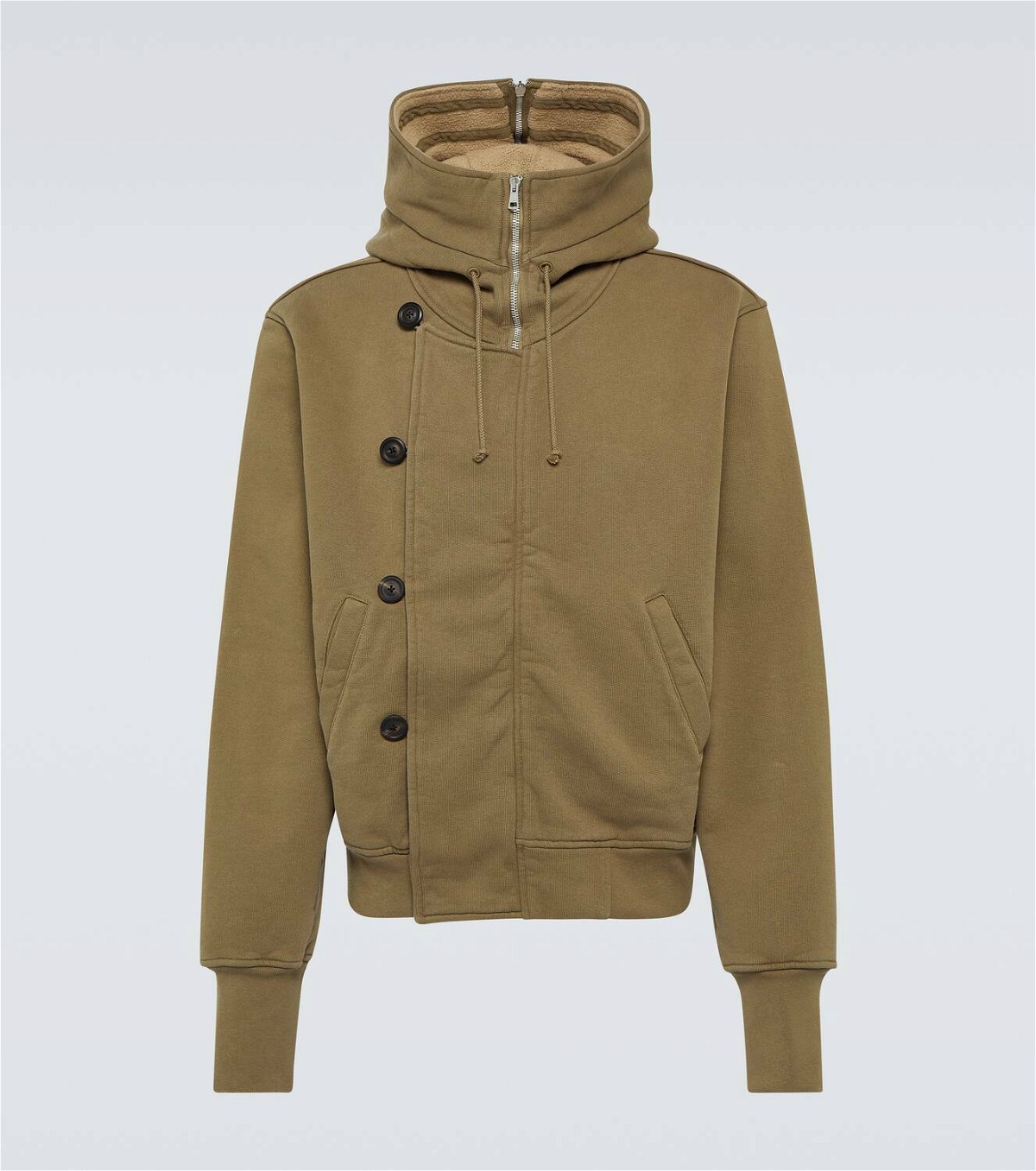 Our Legacy Flight hooded cotton jersey jacket