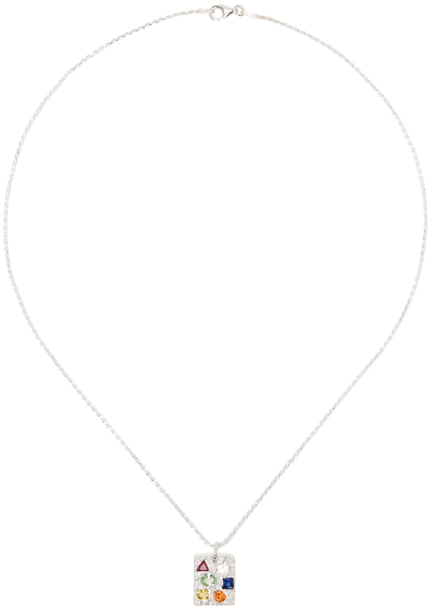 Bleue Burnham Silver Cottage Rose Garden Pendant Necklace