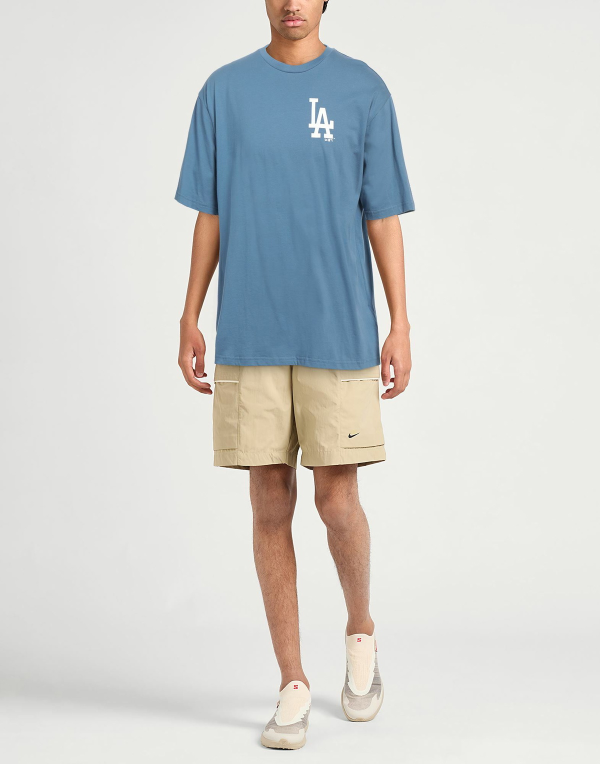 New Era Mens T-shirt Sky in Blue