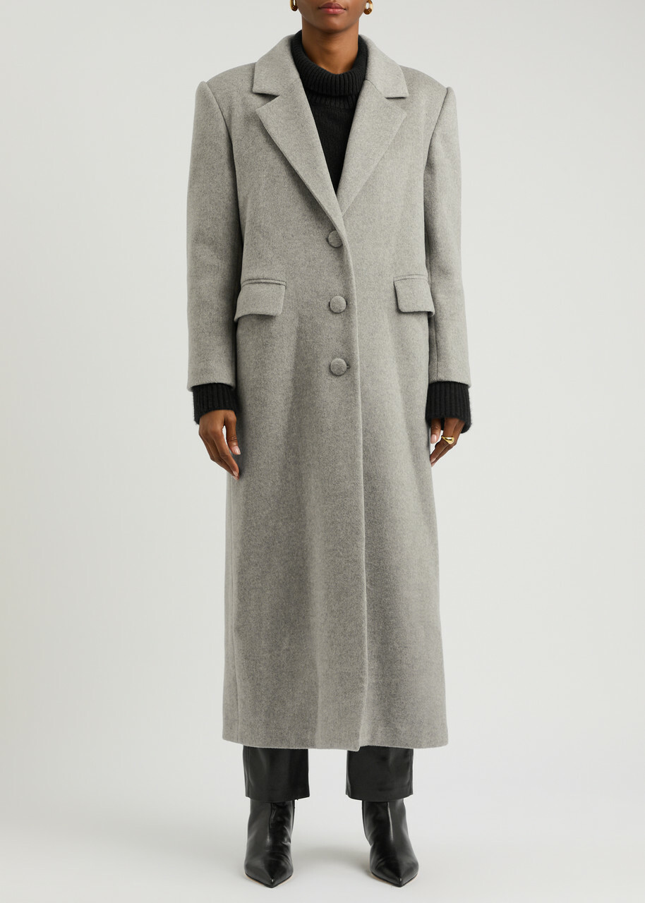 Aexae Wool-blend Coat Grey