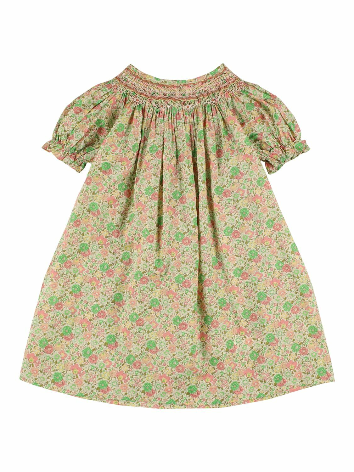 BONPOINT Printed Puff Sleeve Cotton Dress