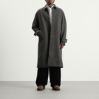 Foret Men's Pine Wool Coat in Dark Grey Melange