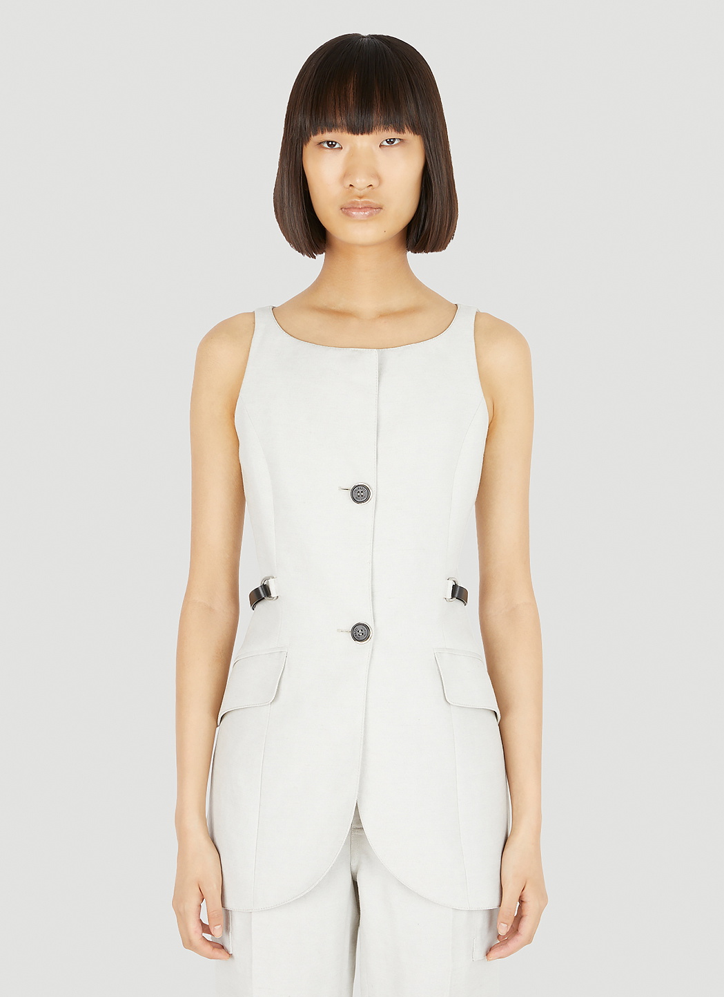 Durazzi Milano Tailored Sleeveless Top