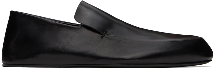Photo: Jil Sander Black Flat Loafers
