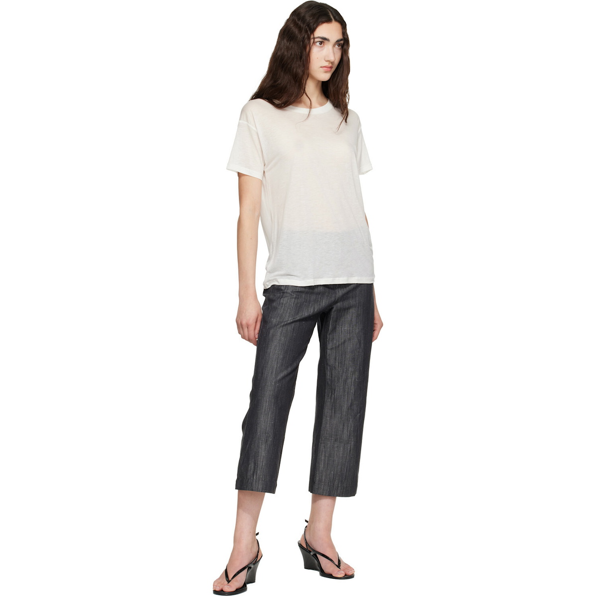 Baserange White Loose T-shirt