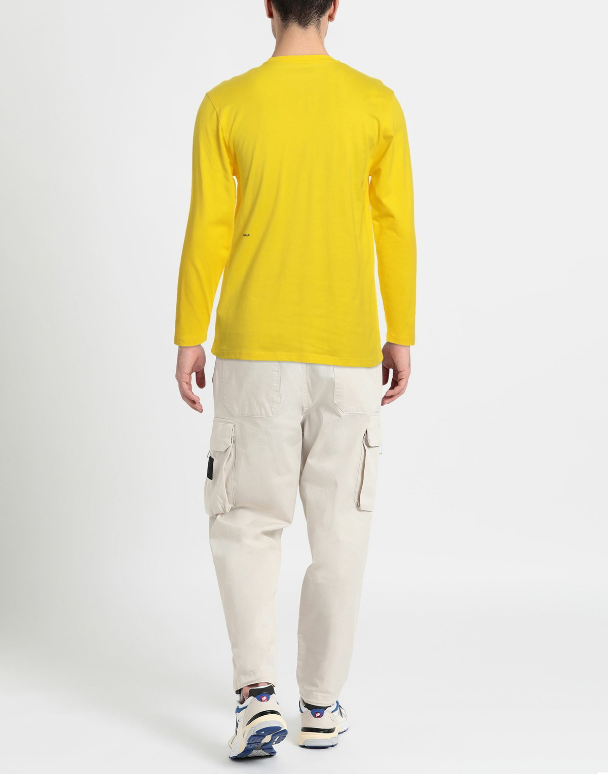 Pangaia Mens T-shirt in Yellow