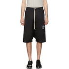 Rick Owens Drkshdw Black Pods Shorts