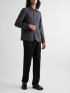 Barena - Collio Virgin Wool-Bouclé Shirt Jacket - Blue