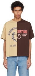 Valentino Beige & Brown Paneled T-Shirt