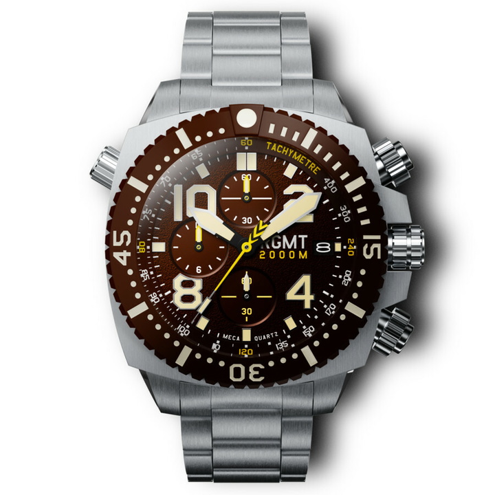 Photo: RGMT Demolition Chronograph Quartz Brown Dial Mens Watch RG-8036-11
