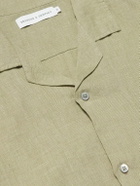 Desmond & Dempsey - Linen Pyjama Set - Green