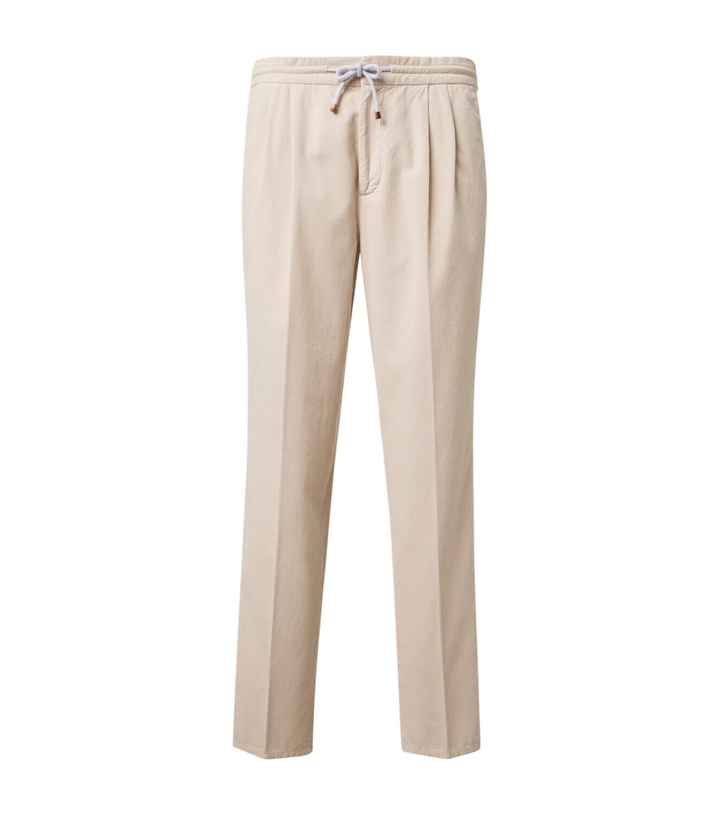 Photo: Brunello Cucinelli Cotton tapered pants