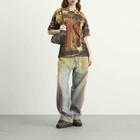 Paolina Russo Women's Denim Baggy Trousers in Pastel Rainbow