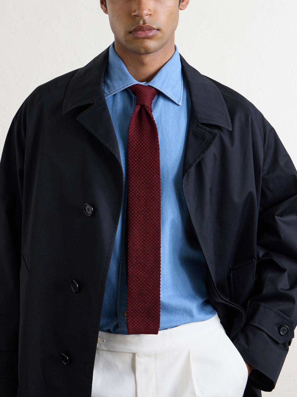 De Petrillo - Cotton-Chambray Shirt - Blue