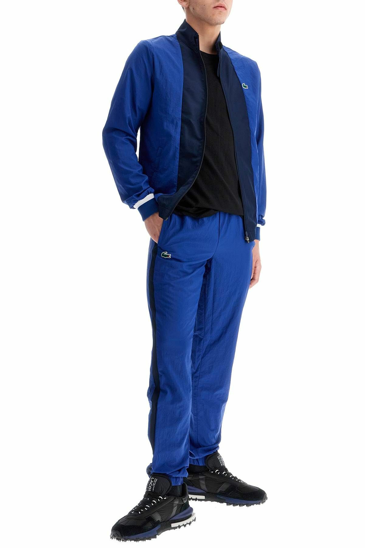LACOSTE in meshnnsporty jumpsuit Blue Lacoste