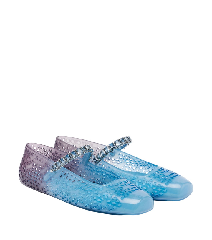 Photo: Jimmy Choo Jelly crystal-embellished ballet flats