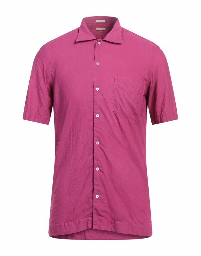Photo: Massimo Alba Mens Shirt in Magenta