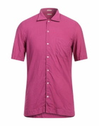 Massimo Alba Mens Shirt in Magenta