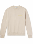 Carhartt WIP - Greatest Flicks Logo-Print Cotton-Jersey Sweatshirt - Neutrals