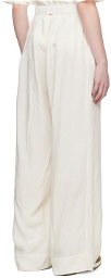 CASEY CASEY Off-White Paola Trousers