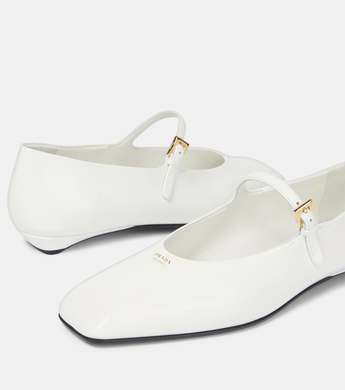 Prada Leather Mary Jane flats Prada
