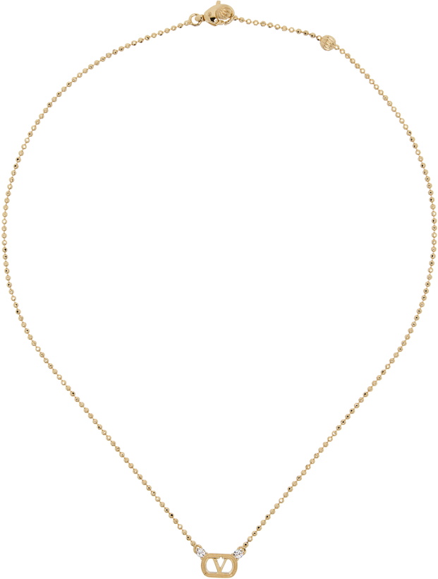 Photo: Valentino Garavani Swarovski Crystals & Metal Ovalette Necklace