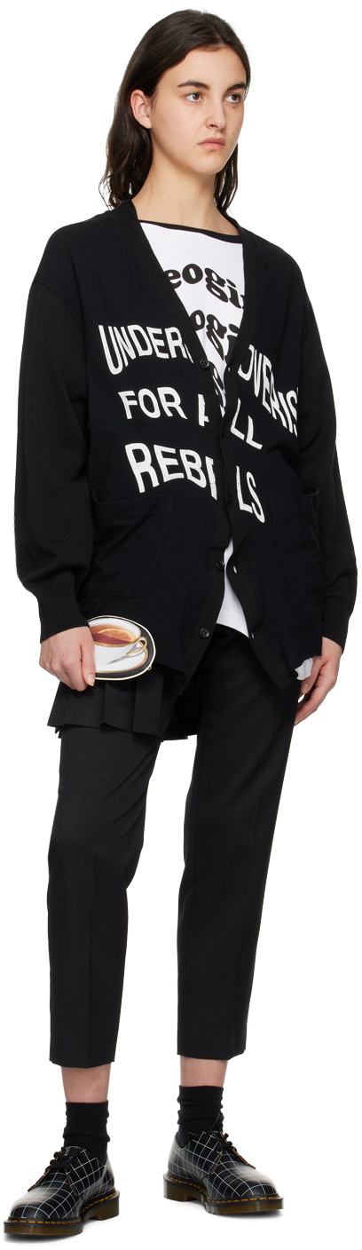 Undercover Black Printed Cardigan