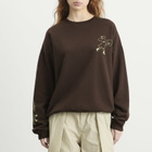 Damson Madder Women's Apple Peel Sweatshirt in Brown