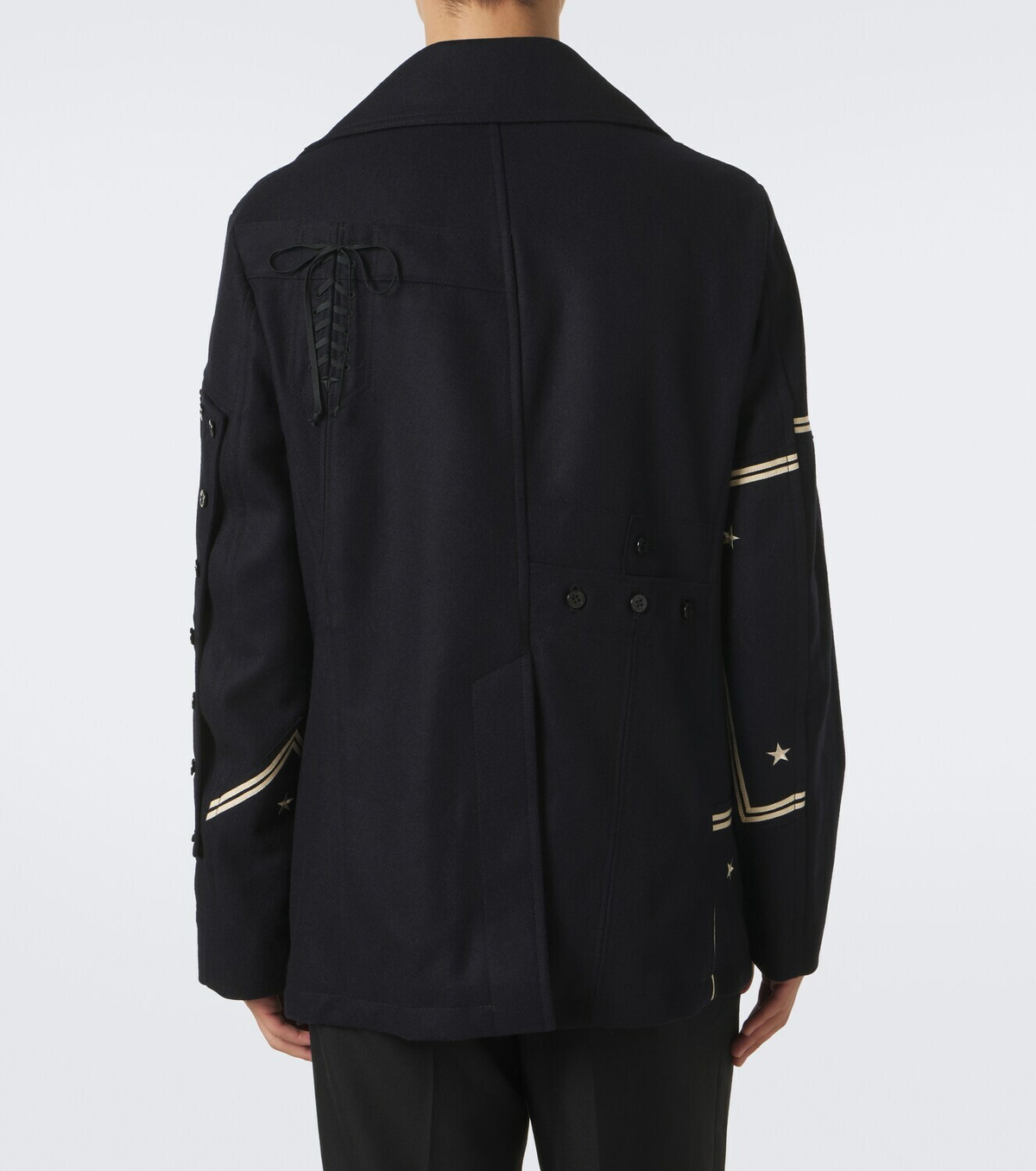 Junya Watanabe Double-breasted wool-blend blazer