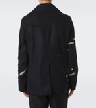 Junya Watanabe Double-breasted wool-blend blazer