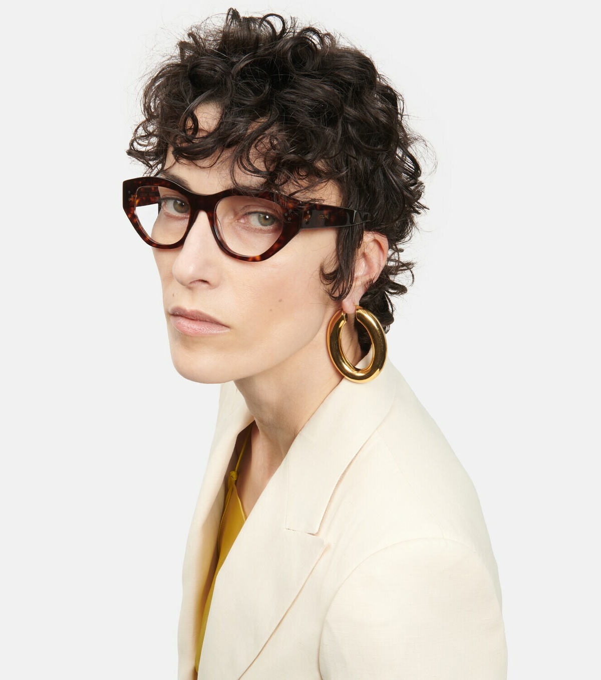 【Celine Eyewear】 Tortoiseshellキャットアイグラス Celine Tortoiseshell Acetate Cat-Eye Sunglasses - Bergdorf