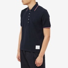 Thom Browne Men's Tipped Polo Shirt in Navy