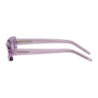 George Keburia SSENSE Exclusive Purple Rectangular Sunglasses