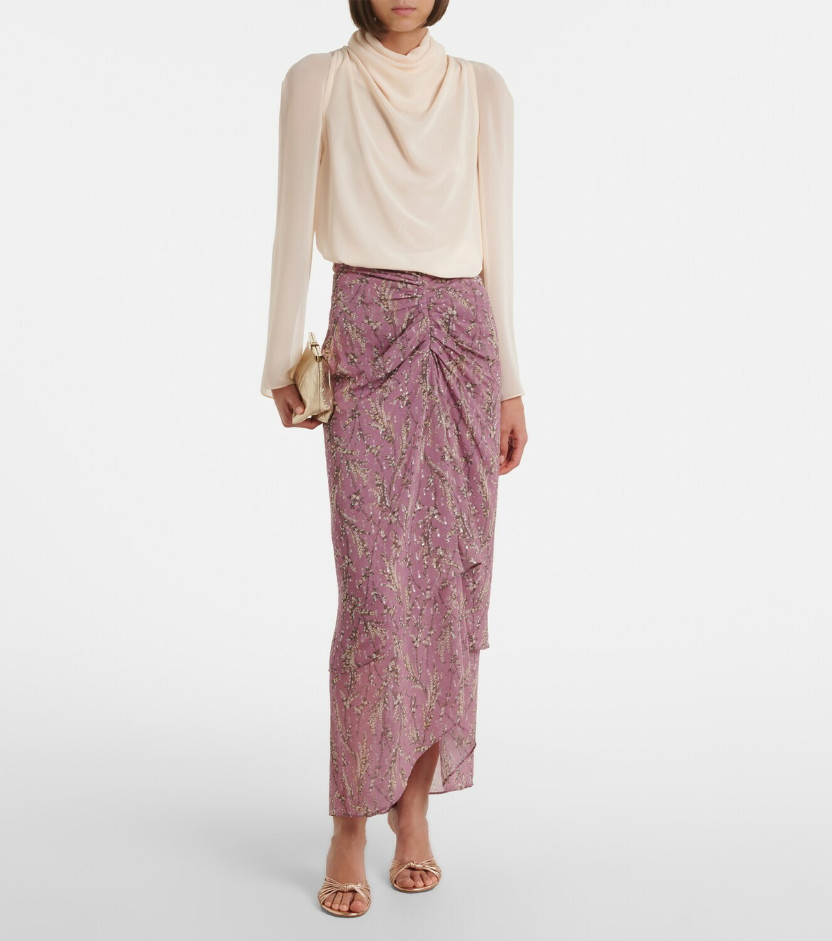 Veronica Beard Sira floral midi skirt