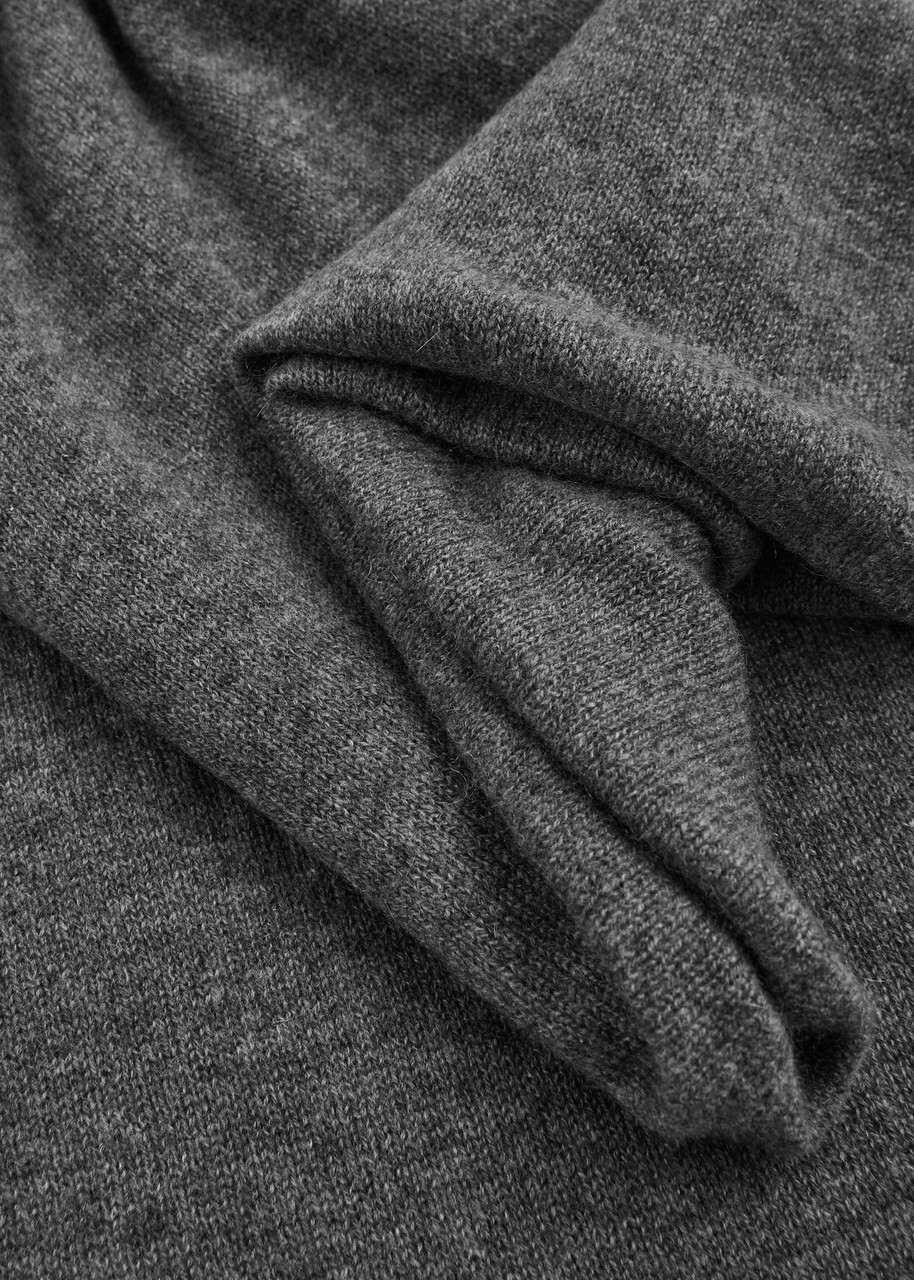 Lisa Yang Paris Cashmere Scarf - Dark Grey - One Size