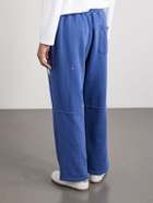 Cherry Los Angeles - USA Parachute Appliquéd Cotton Sweatpants - Blue