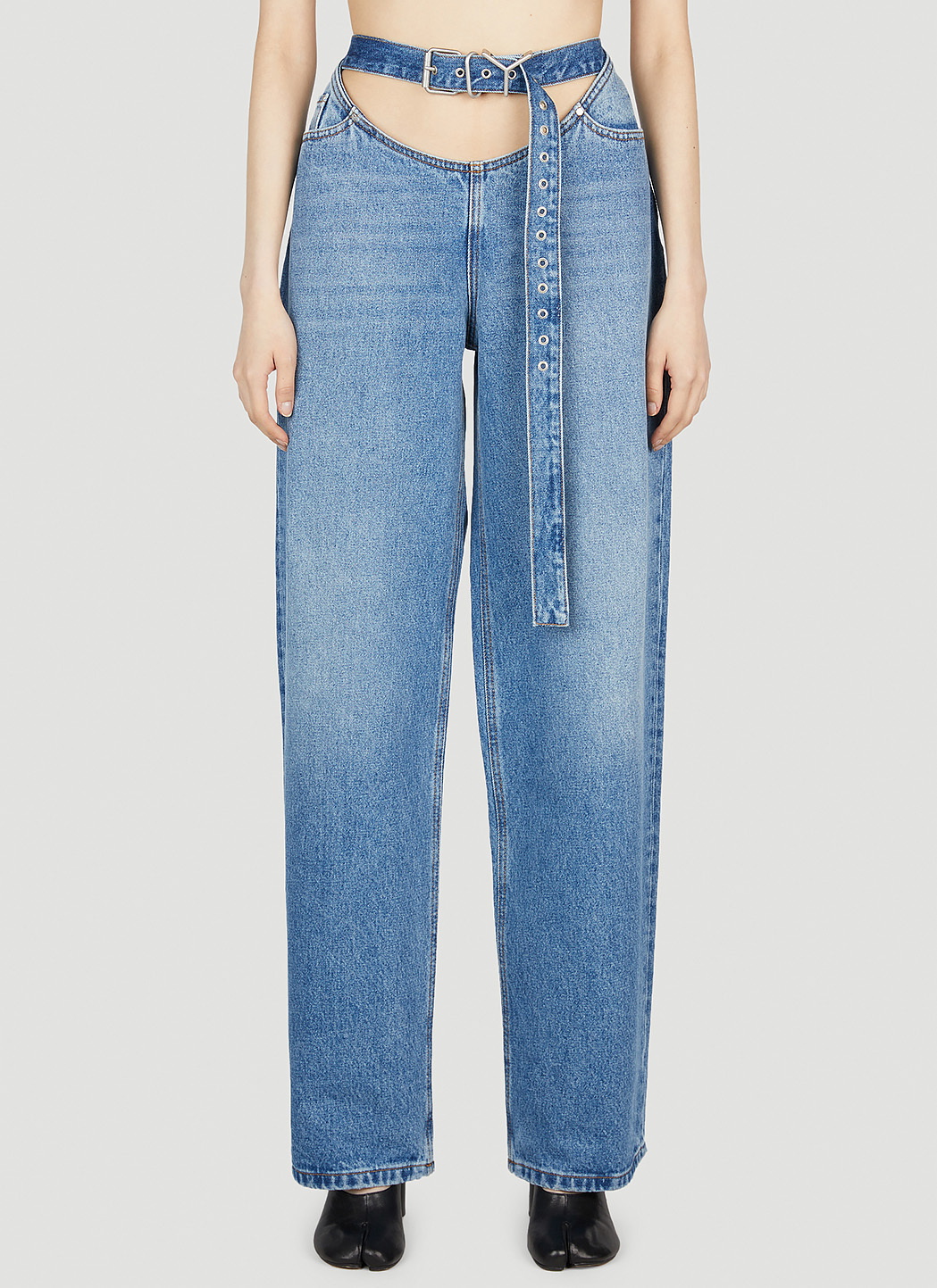 Y/Project Belt Arc Jeans