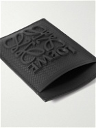 Loewe - Logo-Appliquéd Textured-Leather Cardholder