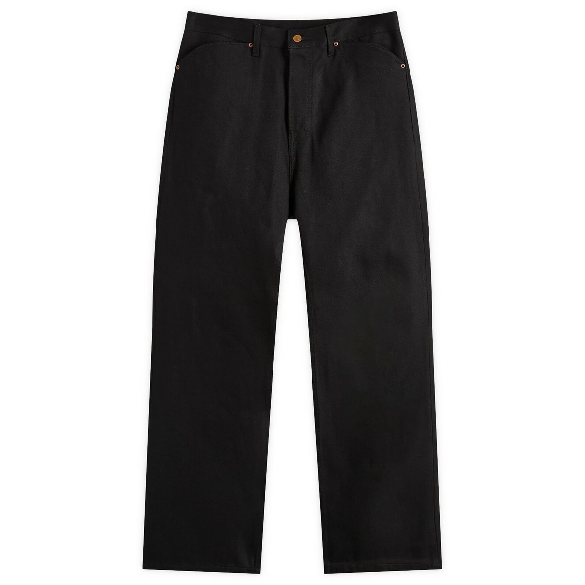 NO/FAITH STUDIOS Black Heavy Denim Cargo Pants NO/FAITH STUDIOS Black Heavy Denim Cargo Pants
